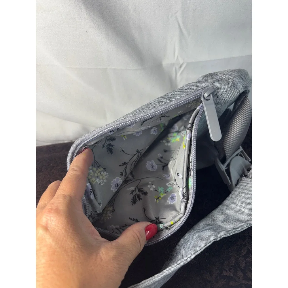 Vera Bradley Reactive Mini Sling Backpack Heathered Gray Crossbody Bag